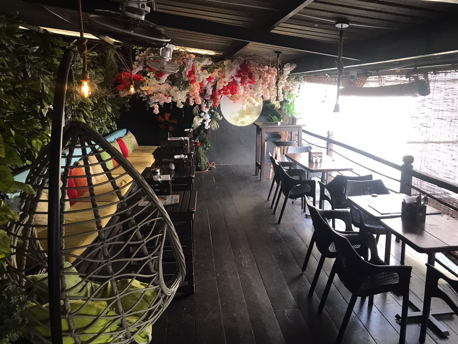 The terrace at Café 1