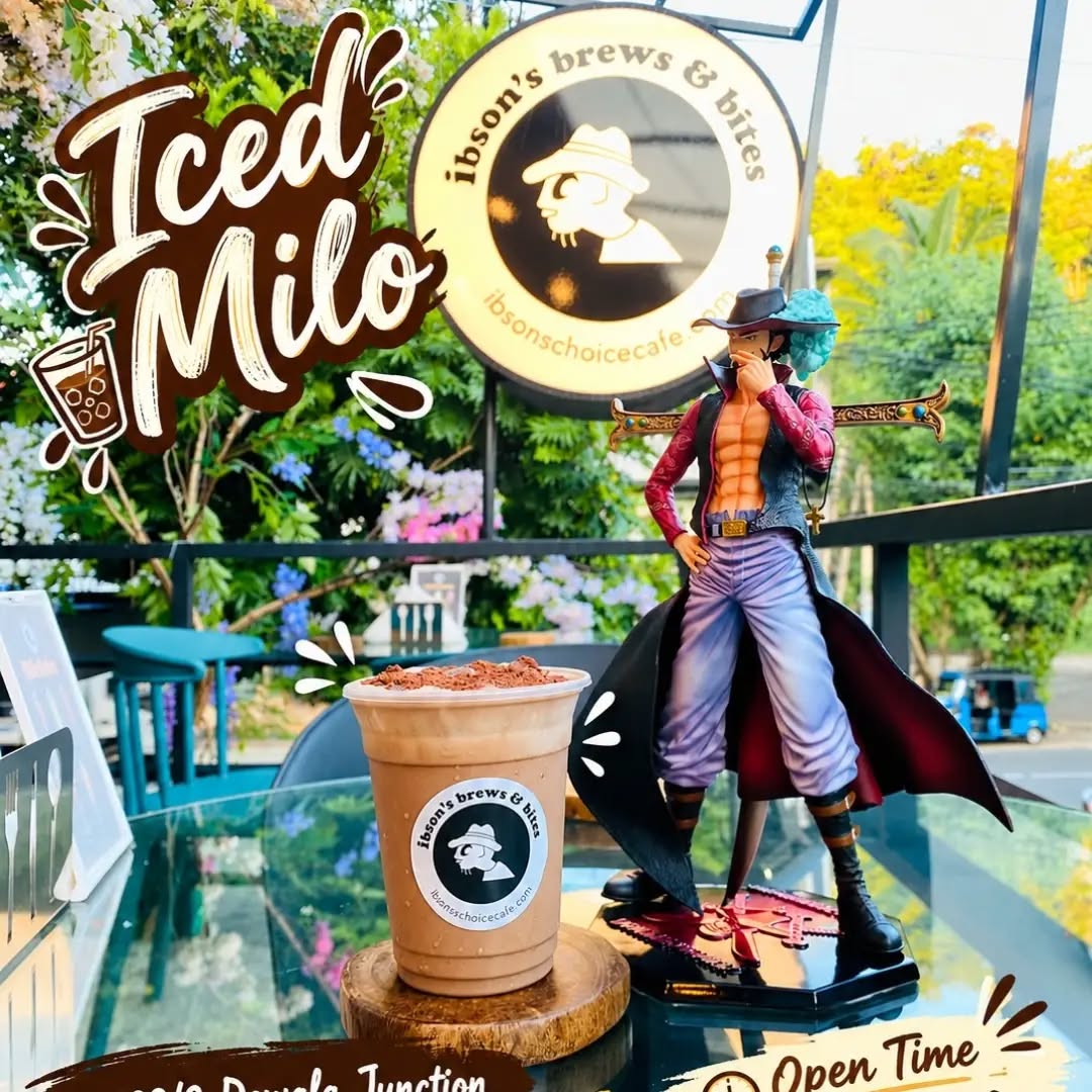 Iced Milo in a Brews and Bites cup